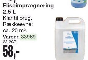 Harald Nyborg Fliseimprægnering 2,5 l tilbud