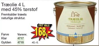 Harald Nyborg Træolie 4 l med 45% tørstof tilbud