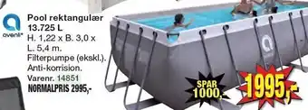 Harald Nyborg Avenli pool rektangulær 13.725 l tilbud