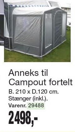 Harald Nyborg Anneks til campout fortelt tilbud