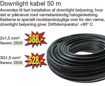 Harald Nyborg Downlight kabel 50 m tilbud