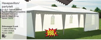 Havepavillon/partytelt