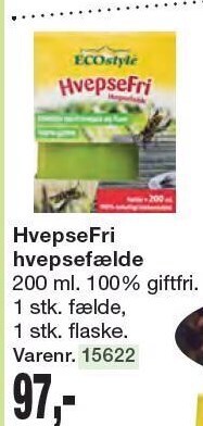 Harald Nyborg Ecostyle hvepsefri hvepsefælde tilbud