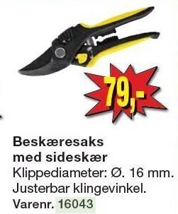 Harald Nyborg Beskæresaks med sideskær tilbud