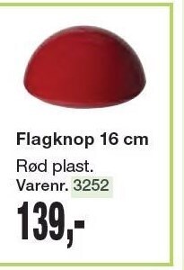 Harald Nyborg Flagknop 16 cm tilbud