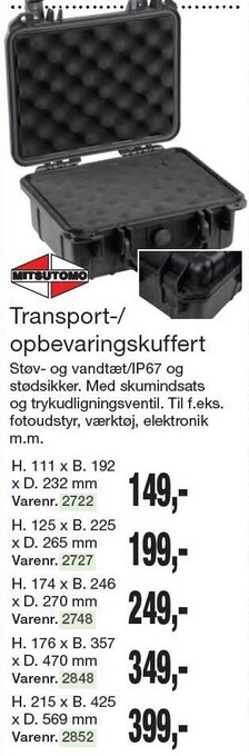 Harald Nyborg Mitsutomo transport-/opbevaringskuffert tilbud