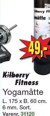 Harald Nyborg Kilberry fitness yogamåtte tilbud