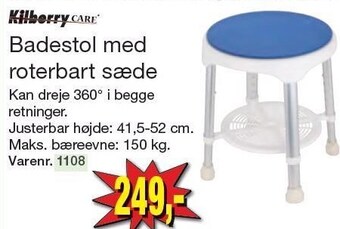 Kilberry care badestol med roterbart sæde