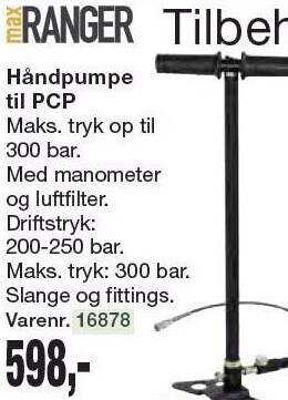 Håndpumpe til pcp