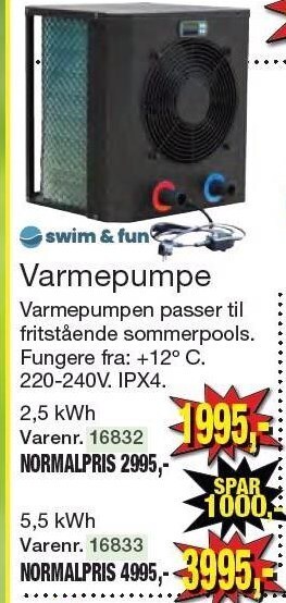 Harald Nyborg Swim & fun varmepumpe tilbud