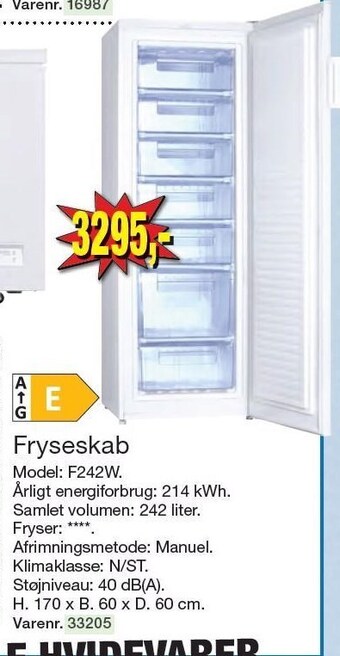 Harald Nyborg Fryseskab tilbud