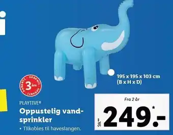 Lidl Playtive oppustelig vandsprinkler tilbud