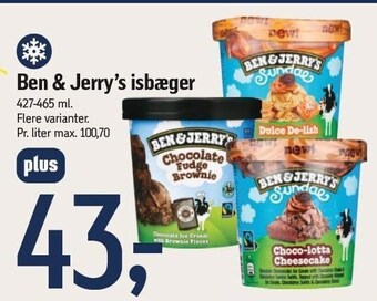 Føtex Ben & jerry's isbæger tilbud