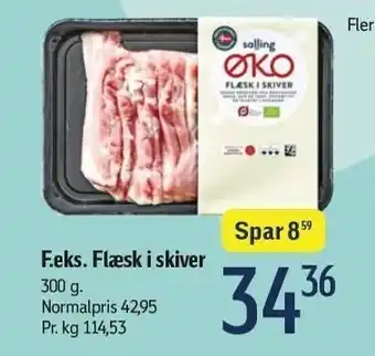 Flæsk i skiver