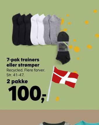 Kvickly 7-pak trainers eller strømper tilbud