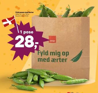 Kvickly Fyld posen med ærter tilbud