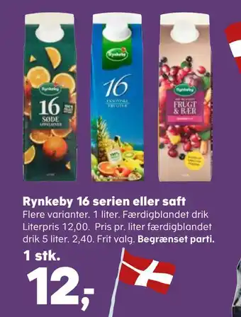 Kvickly Rynkeby 16 serien eller saft tilbud