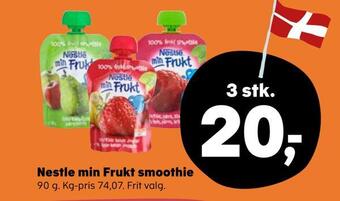 Kvickly Nestle min frukt smoothie tilbud