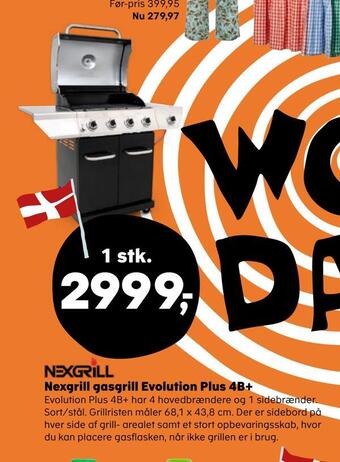 Kvickly Nexgrill gasgrill evolution plus 4b+ tilbud