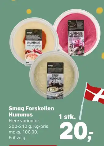 SuperBrugsen Smag forskellen hummus tilbud