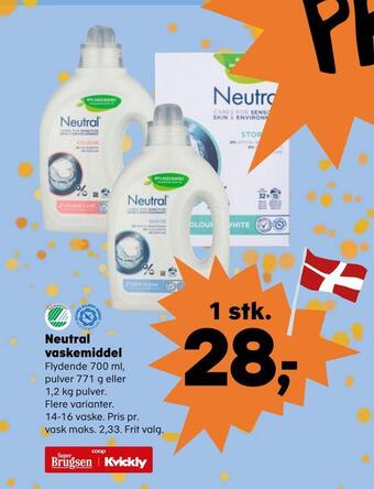 SuperBrugsen Neutral vaskemiddel tilbud