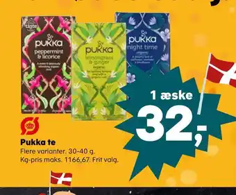 SuperBrugsen Pukka te tilbud