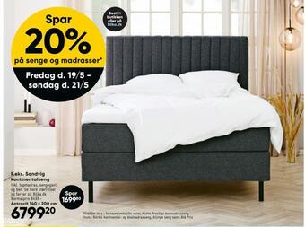 Bilka Sandvig kontinentalseng tilbud