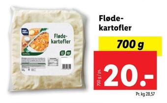 Lidl Flødekartofler tilbud