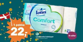SuperBrugsen Lotus comfort toiletpapir tilbud
