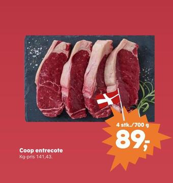 SuperBrugsen Coop entrecote tilbud