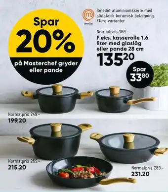 Bilka Spar 20% på masterchef gryder eller pande tilbud