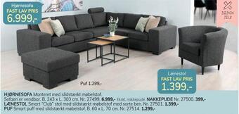 Daells Bolighus Hjørnesofa tilbud
