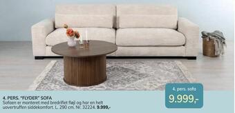 Daells Bolighus 4. pers. 'flyder sofa tilbud
