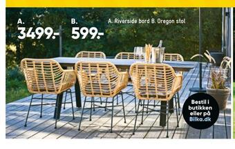 Bilka Riverside bord tilbud