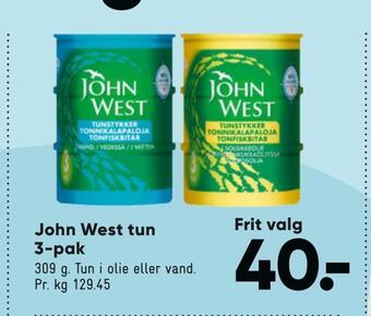 Bilka John west tun tilbud