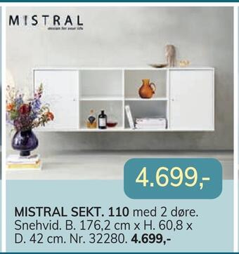 Daells Bolighus Mistral sekt. 110 tilbud