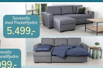 Daells Bolighus Sovesofa med pocketfjedre tilbud
