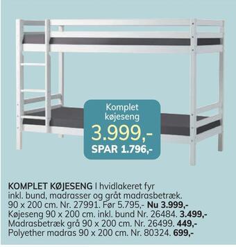 Komplet køjeseng