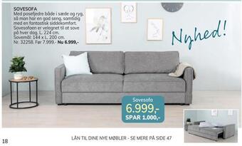 Daells Bolighus Sovesofa tilbud
