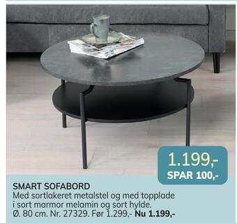 Daells Bolighus Smart sofabord tilbud