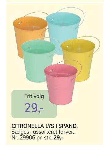 Daells Bolighus Citronella lys i spand tilbud