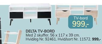 Daells Bolighus Delta tv-bord tilbud