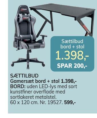 Daells Bolighus Sættilbud bord + stol tilbud
