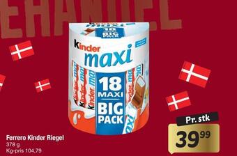 Fakta Tyskland Ferrero kinder riegel tilbud