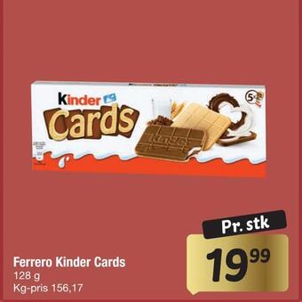 Fakta Tyskland Ferrero kinder cards tilbud