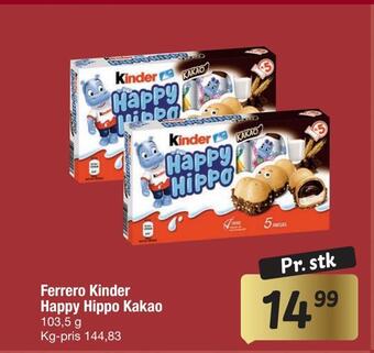 Fakta Tyskland Ferrero kinder happy hippo kakao tilbud