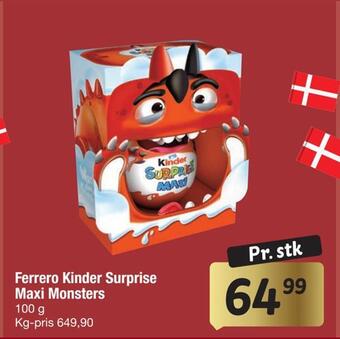 Fakta Tyskland Ferrero kinder surprise maxi monsters tilbud