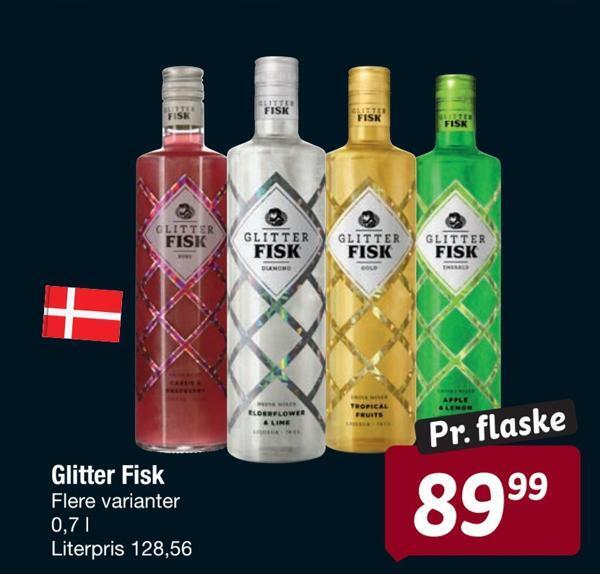 Glitter fisk tilbud hos Fakta Tyskland