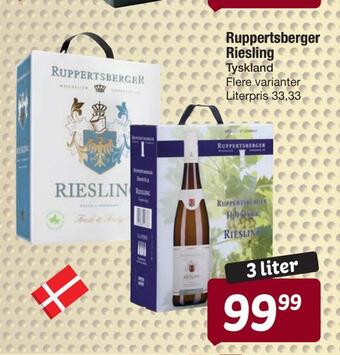 Fakta Tyskland Ruppertsberger riesling tilbud