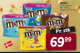Fakta Tyskland M&m's tilbud
